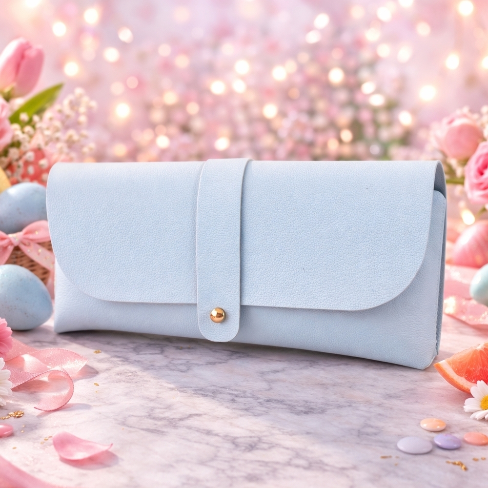 Elegant Light Blue eye glass bag - Picture 3 of 3